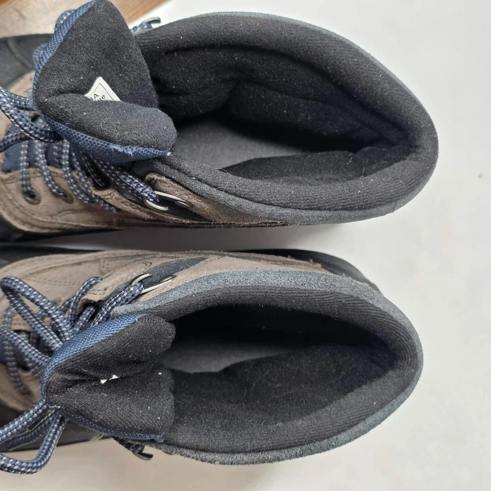 Columbia Snow King Men's Boots Size 10 Gray Black Suede Rubber Hiking Hi Shoes‎